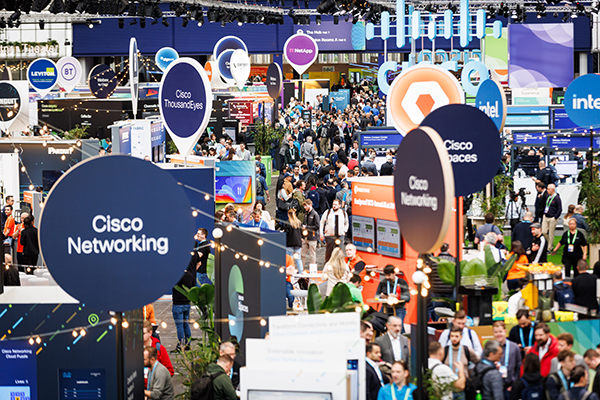 A view of the main World of Solutions floor