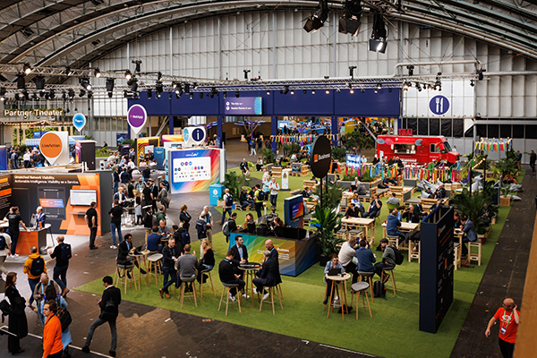 A view of the main World of Solutions floor