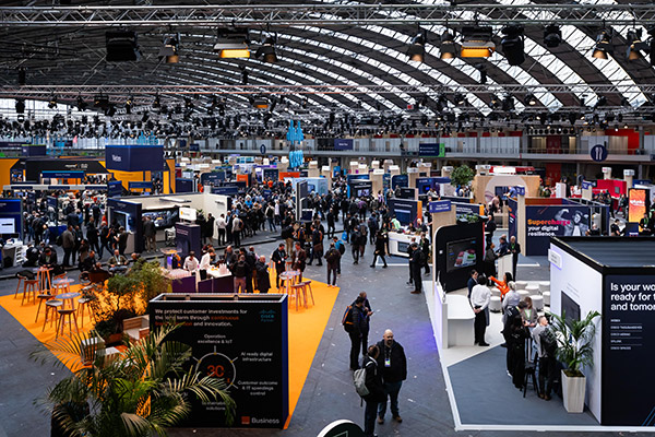 A view of the main World of Solutions floor