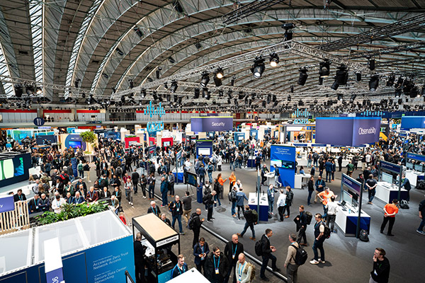 A view of the main World of Solutions floor