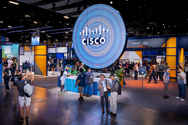 Sign at the entrance to the Cisco Showcase