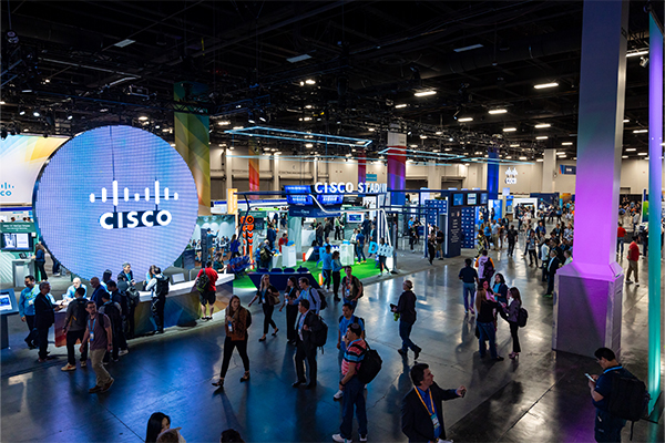 Wide-angle photo of the Cisco Showcase
