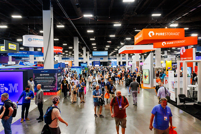 A view of the main World of Solutions floor